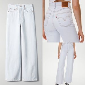 LEVIS RIBCAGE WIDE LEG WOMEN'S JEANS Size 25